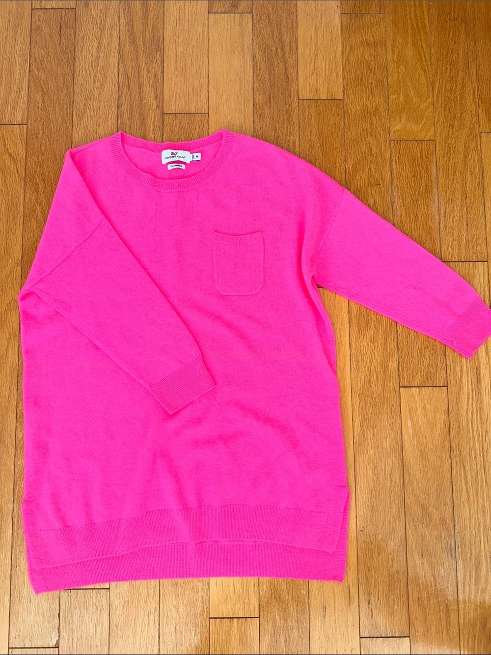 Vineyard Vines Hot Pink Cashmere Sweater size medium